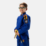 ATAMA BLEU ENFANT COLAB KIMONO