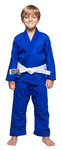 ATAMA BLEU ENFANT COLAB KIMONO