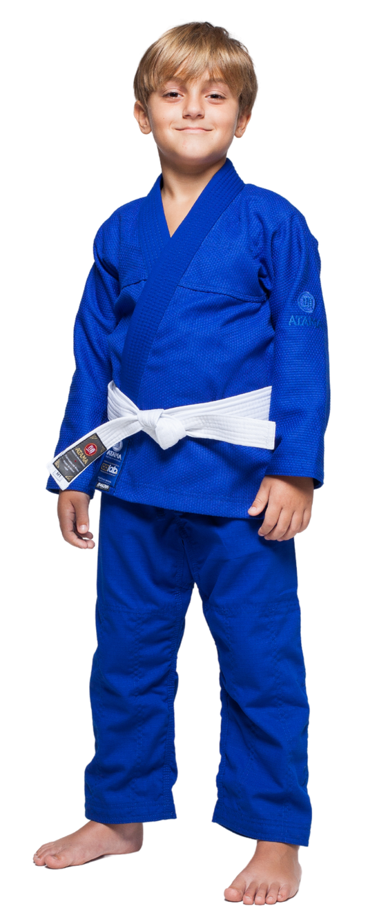 ATAMA BLEU ENFANT COLAB KIMONO