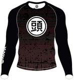 ATAMA BROWN RANKED RASH GUARD - LONG SLEEVE