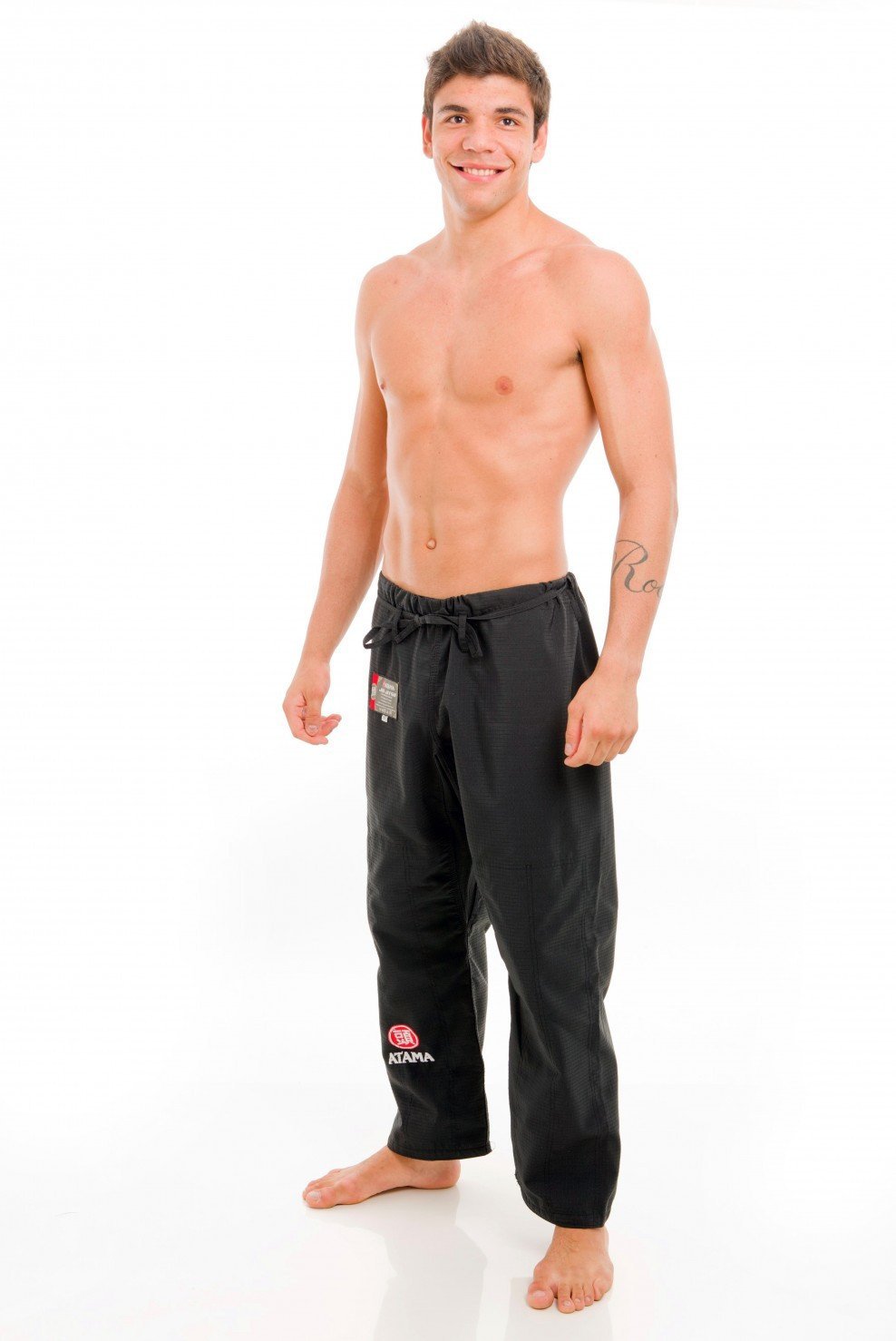 Atama Europe Pants BLACK ATAMA RIP-STOP KIMONO PANTS