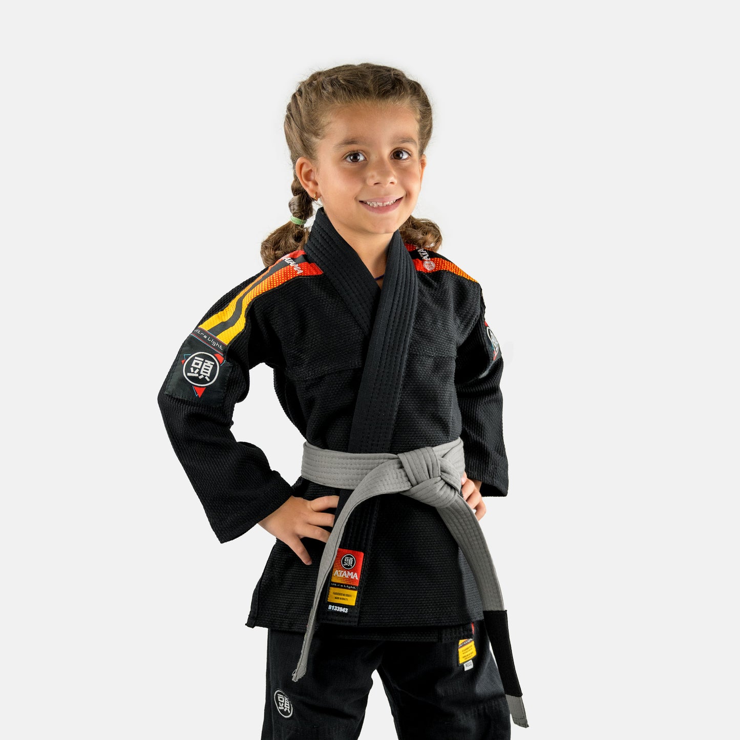 Atama Black Kids Ultra Light Sunset Kimono