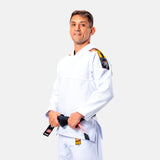 ATAMA WHITE ULTRA LIGHT SUNSET BJJ KIMONO