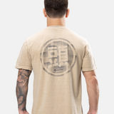 SAND COLOR ATAMA SHIELD T-SHIRT