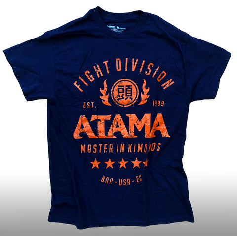 NAVY BLUE ATAMA FIGHT DIVISION T-SHIRTS