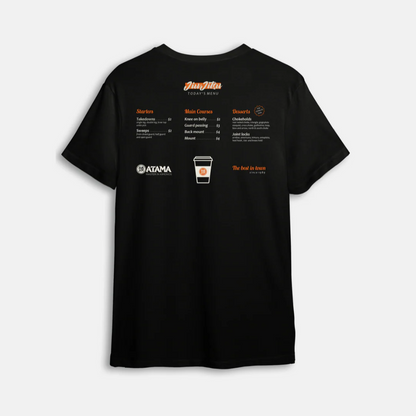 BLACK ATAMA TODAY'S MENU BJJ T-SHIRTS