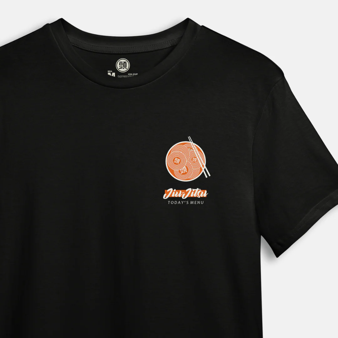 BLACK ATAMA TODAY'S MENU BJJ T-SHIRTS