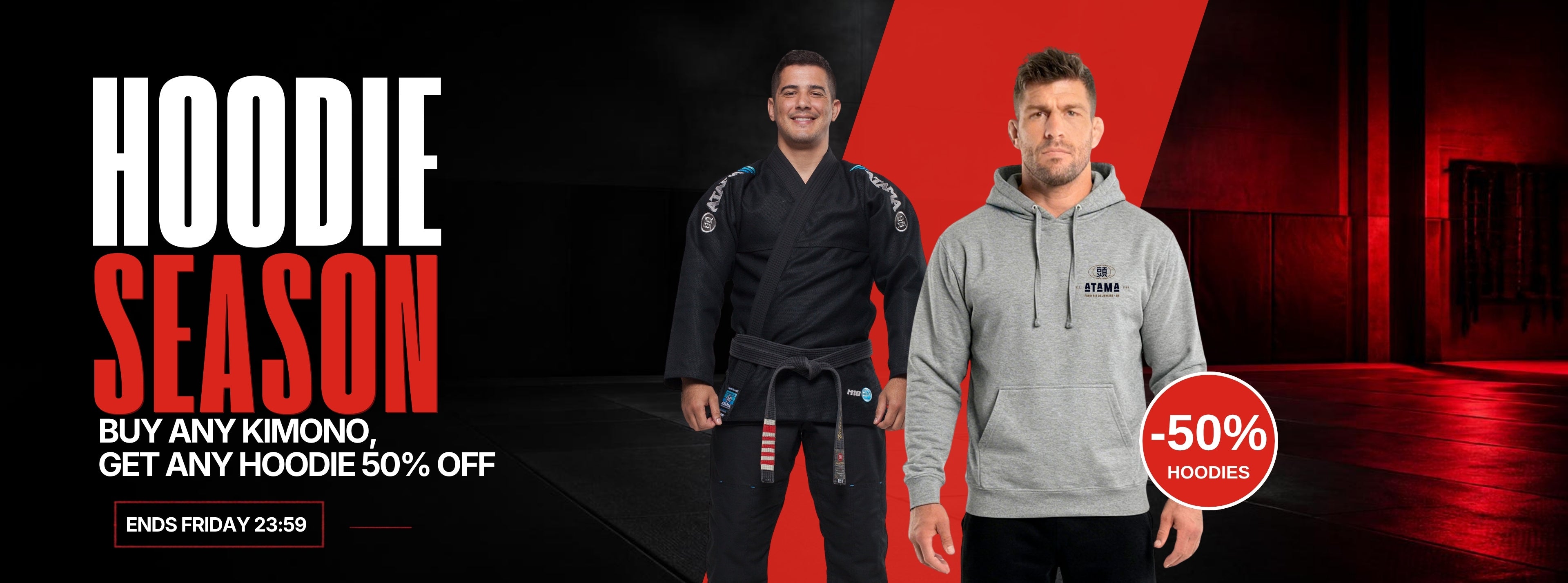 Hoodie Season - buy any Atama kimono, get any hoodie 50% off