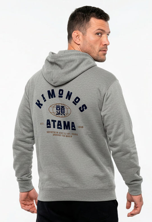 GRAY ATAMA WORLDWIDE HOODIE