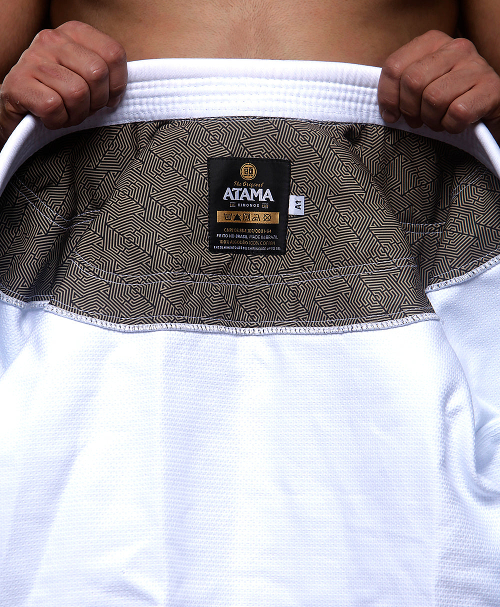 ATAMA WHITE CLASSIC BJJ KIMONO (GI)