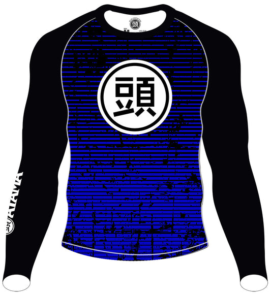 RASH GUARD CLASSÉ ATAMA BLEU - MANCHES LONGUES