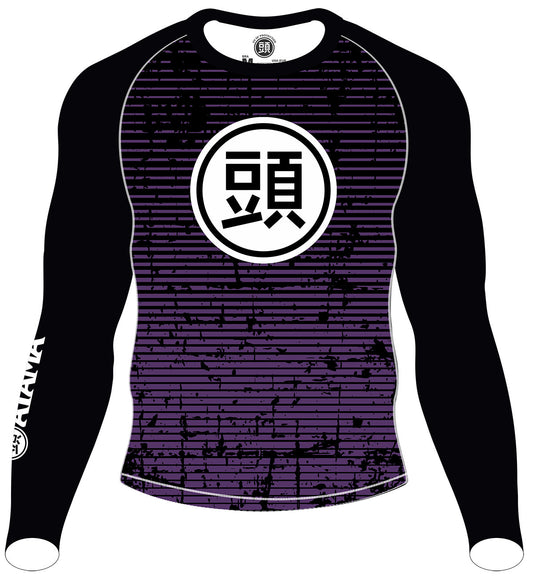 RASH GUARD CLASSÉ ATAMA VIOLET - MANCHES LONGUES