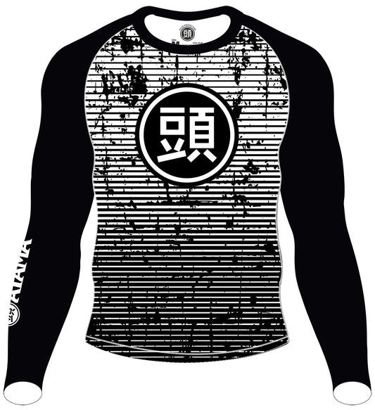 ATAMA WHITE RANKED RASH GUARD - MANCHES LONGUES